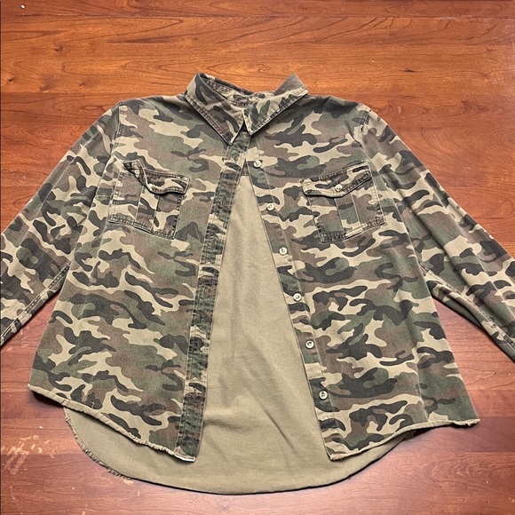 Thread & Supply Camouflage Button Down Shirt - Picture 1 of 5